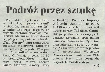 Dziennik "Nowości" 18. 04. 2004r.